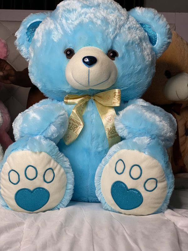 Cute colorful ribbon plush bear (65cm) - Image 8