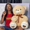 Cute colorful ribbon plush bear (65cm) - Image 2