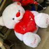 Red and White Love Bear(100cm) - Image 2