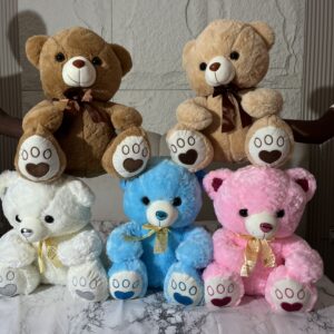 50cm Cute colorful ribbon plush bear