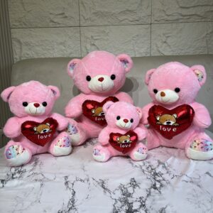 Pink love bear